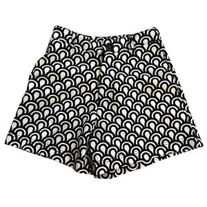 Black Tape Women’s High Waist Patterned Shorts Small | Geometric Print Dressy